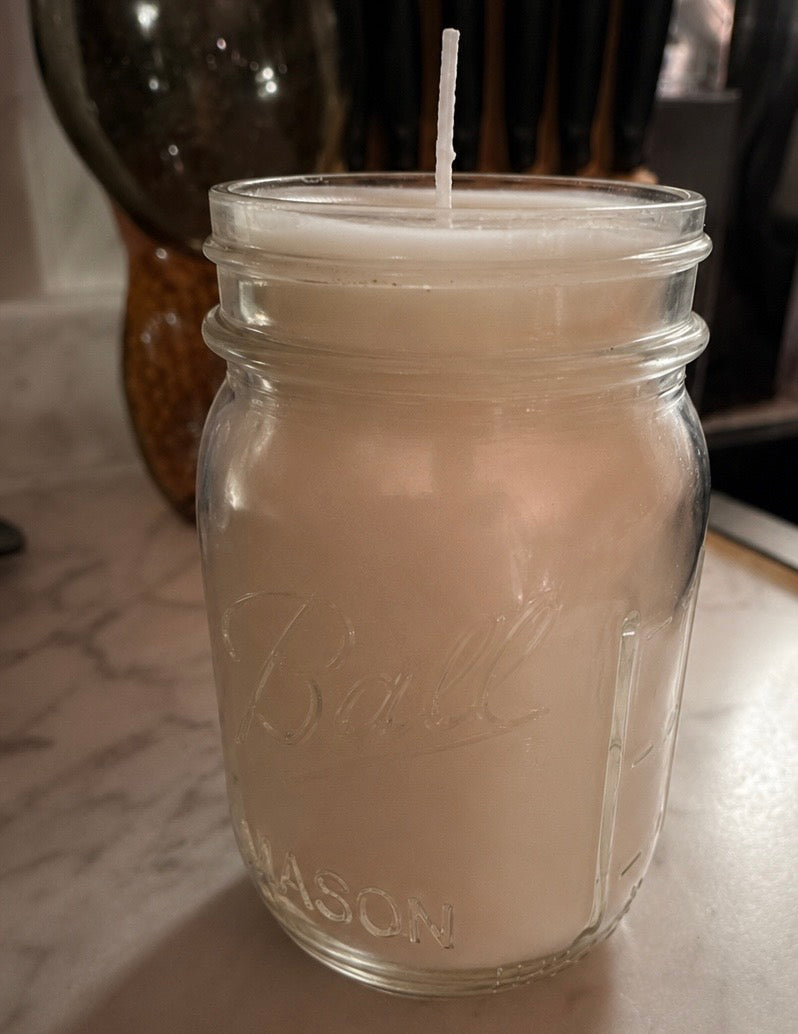 Yojawill Organic Large Mason Jar Soy Candle Hand Poured