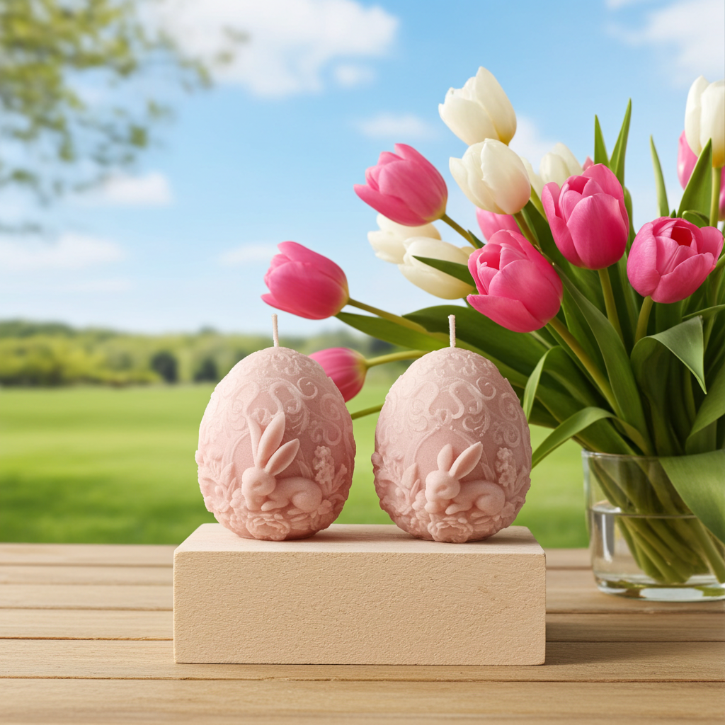 Yojawill Organic Easter Holiday Soy Candle Set of 3