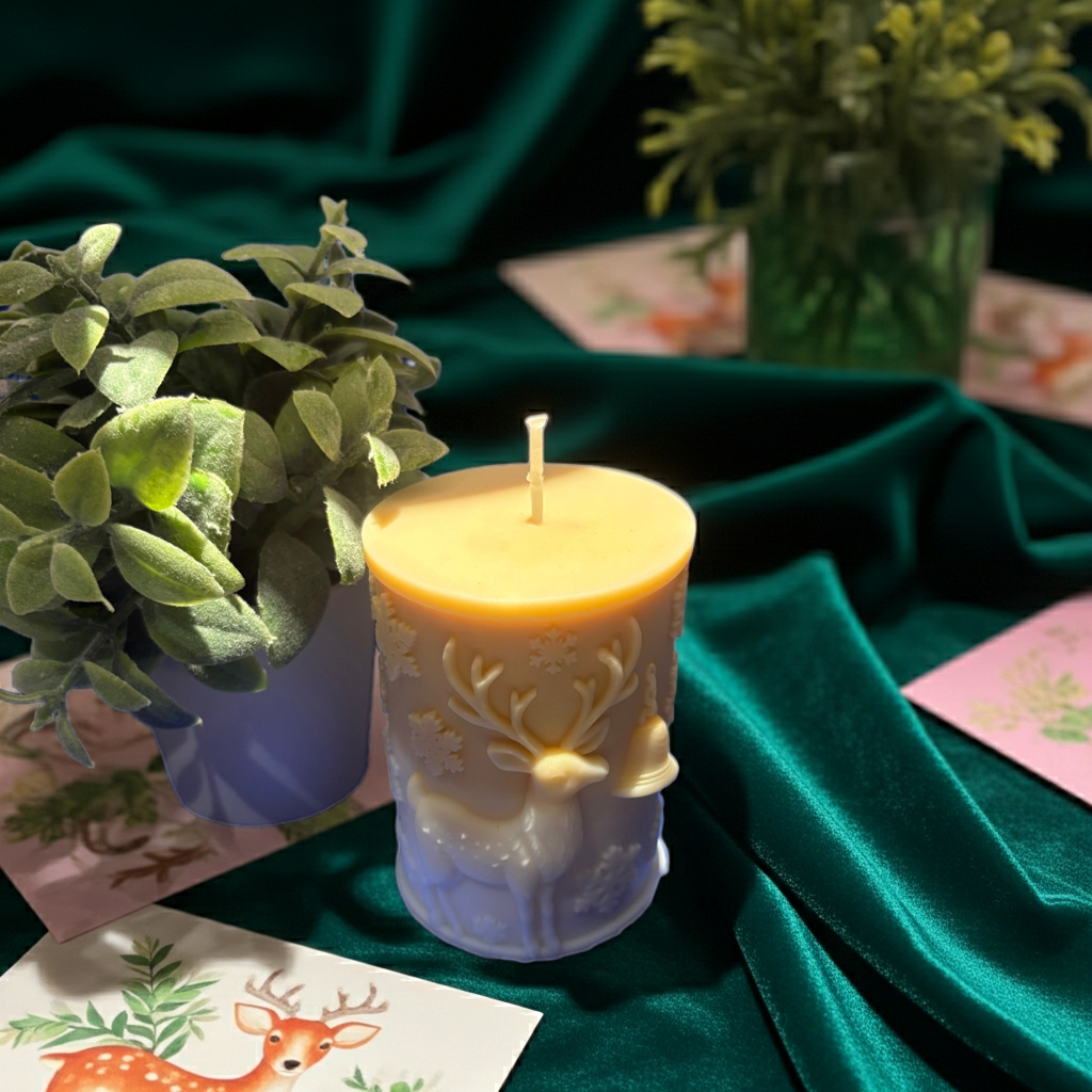 Yojawill Organic O Deer Soy Candle Hand Poured