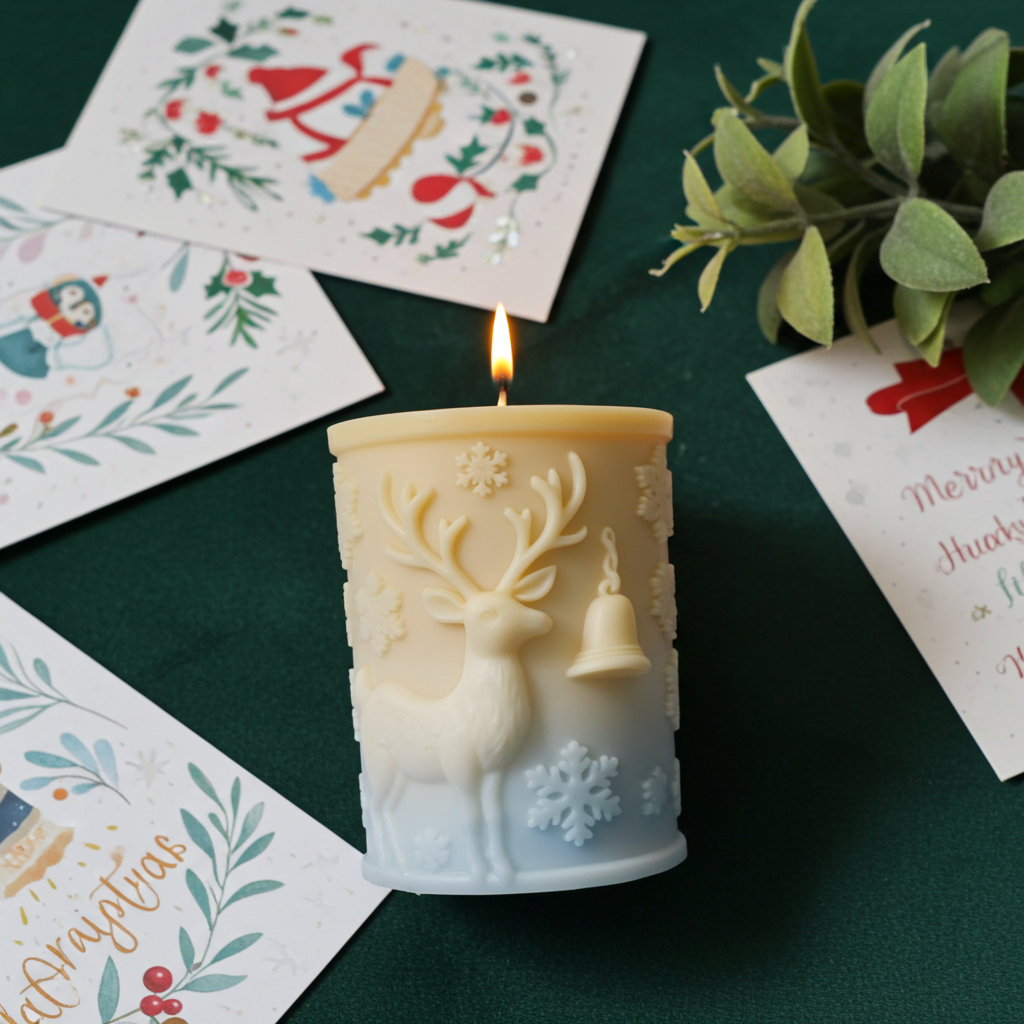 Yojawill Organic O Deer Soy Candle Hand Poured