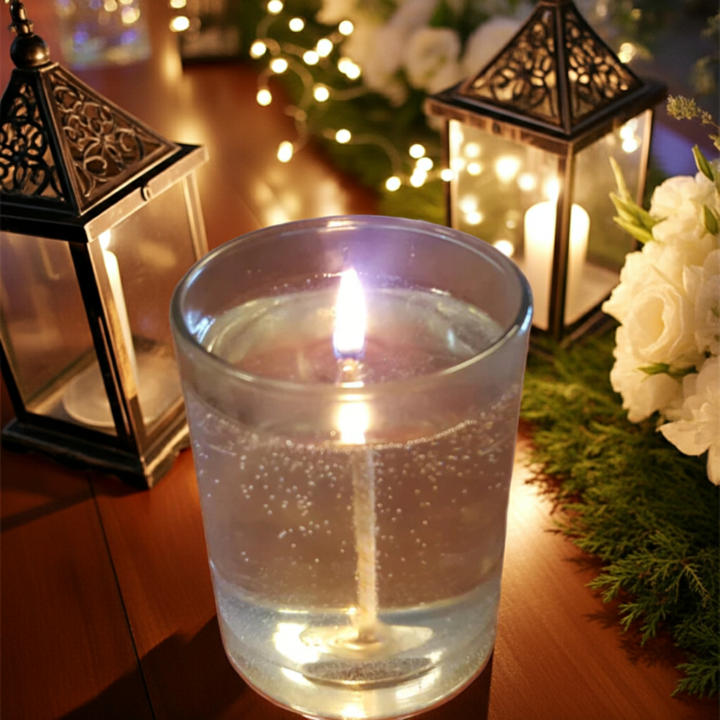 Yojawill Organic Clear Glass Soy Candle Hand Poured