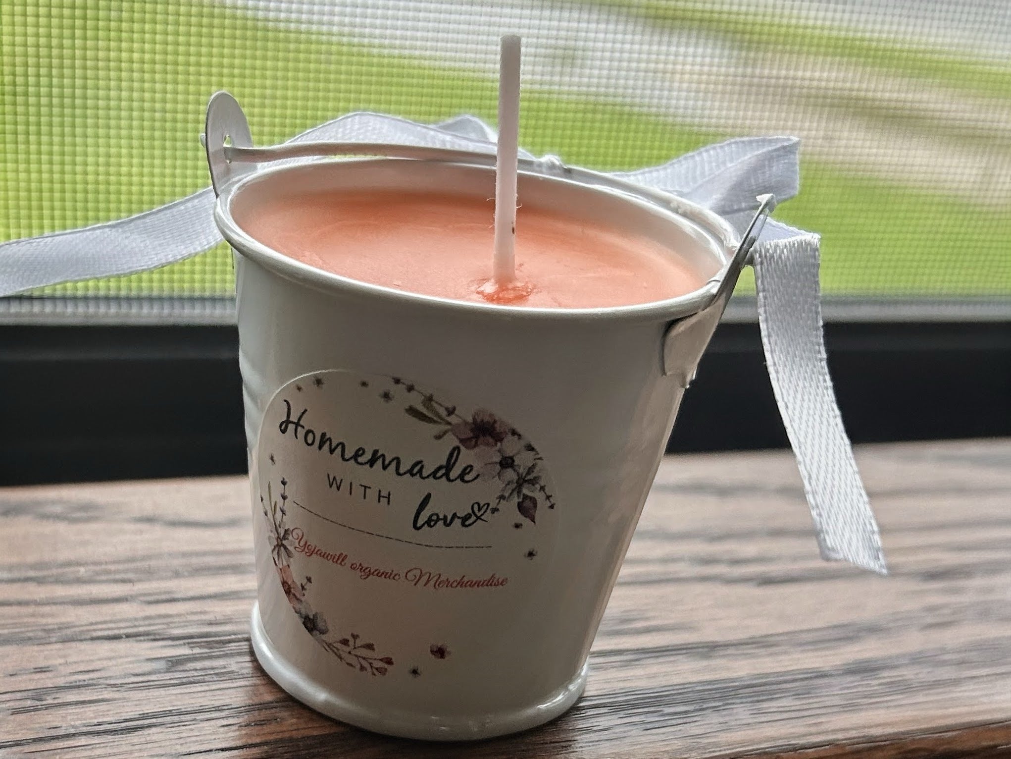 Yojawill Organic small bucket Soy Candle Hand Poured