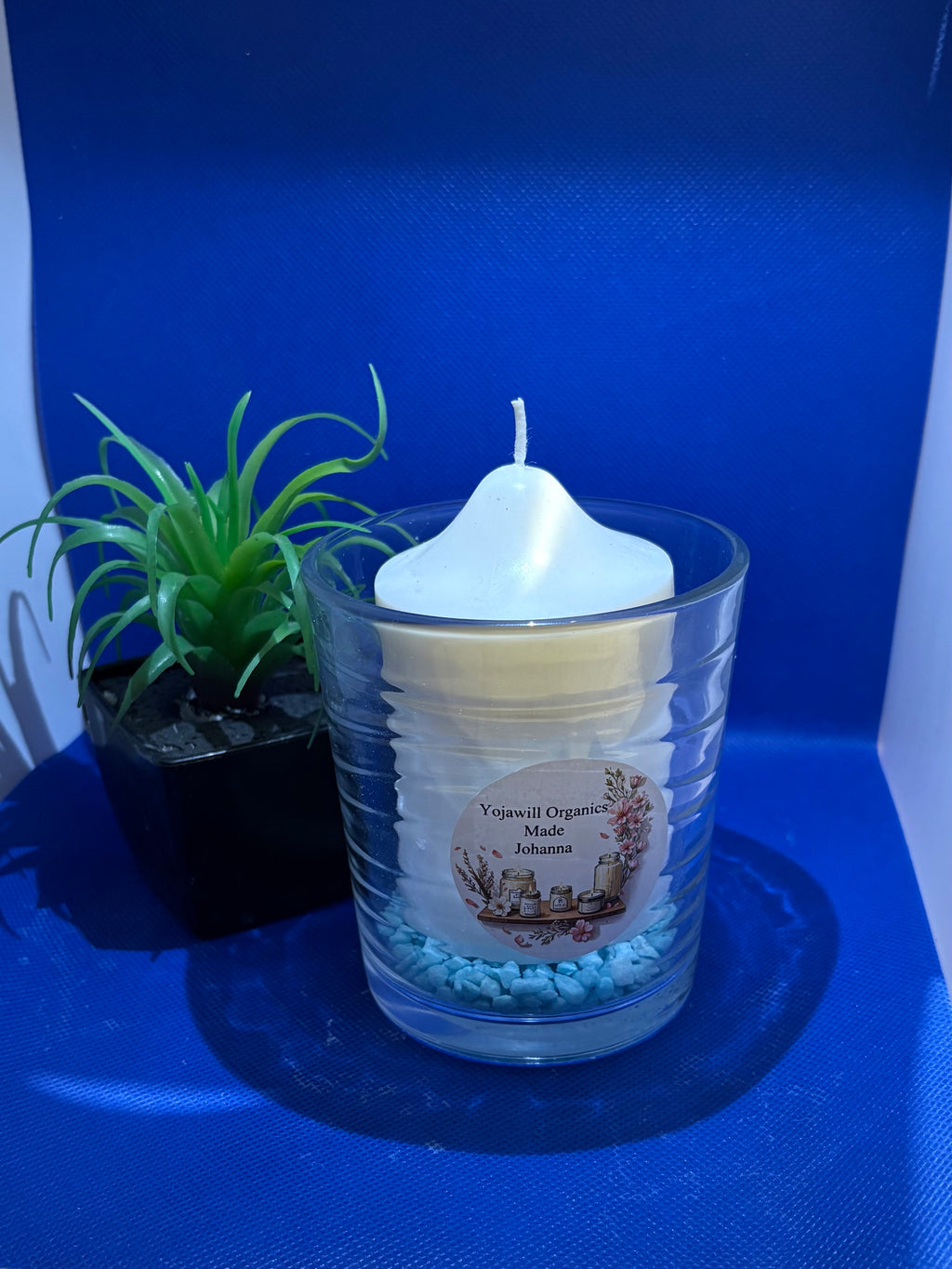 Yojawill Organic Set of 3 White Soy Candles Small Medium Large