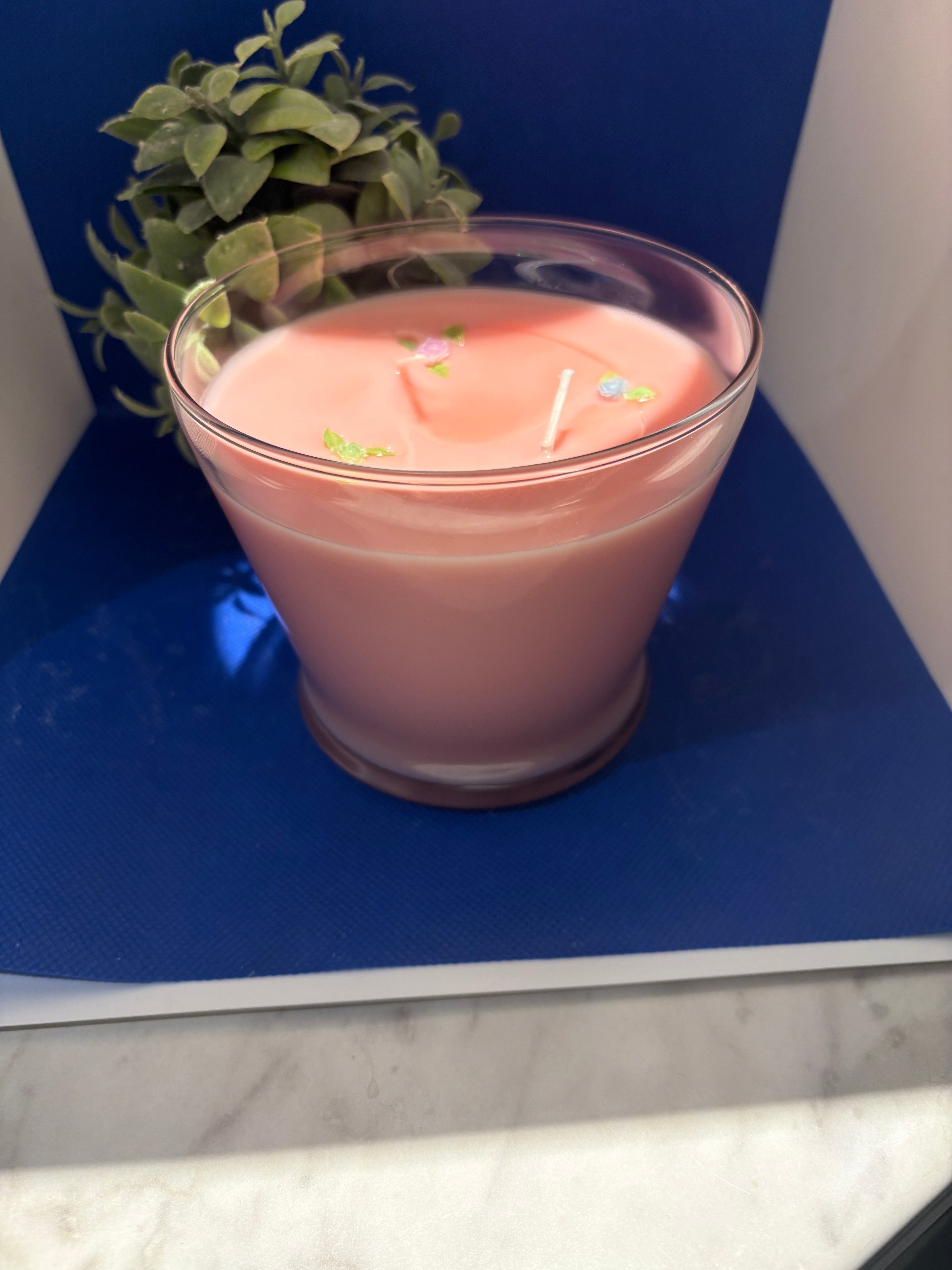Yojawill Organic Large Flower Soy Candle Hand Poured