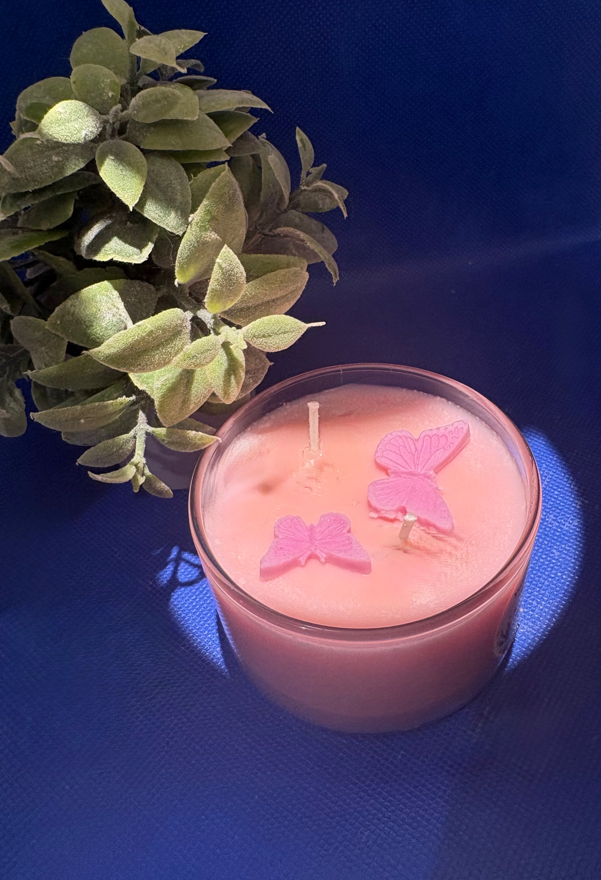 Yojawill Organic Small Glass Soy Candle Hand Poured