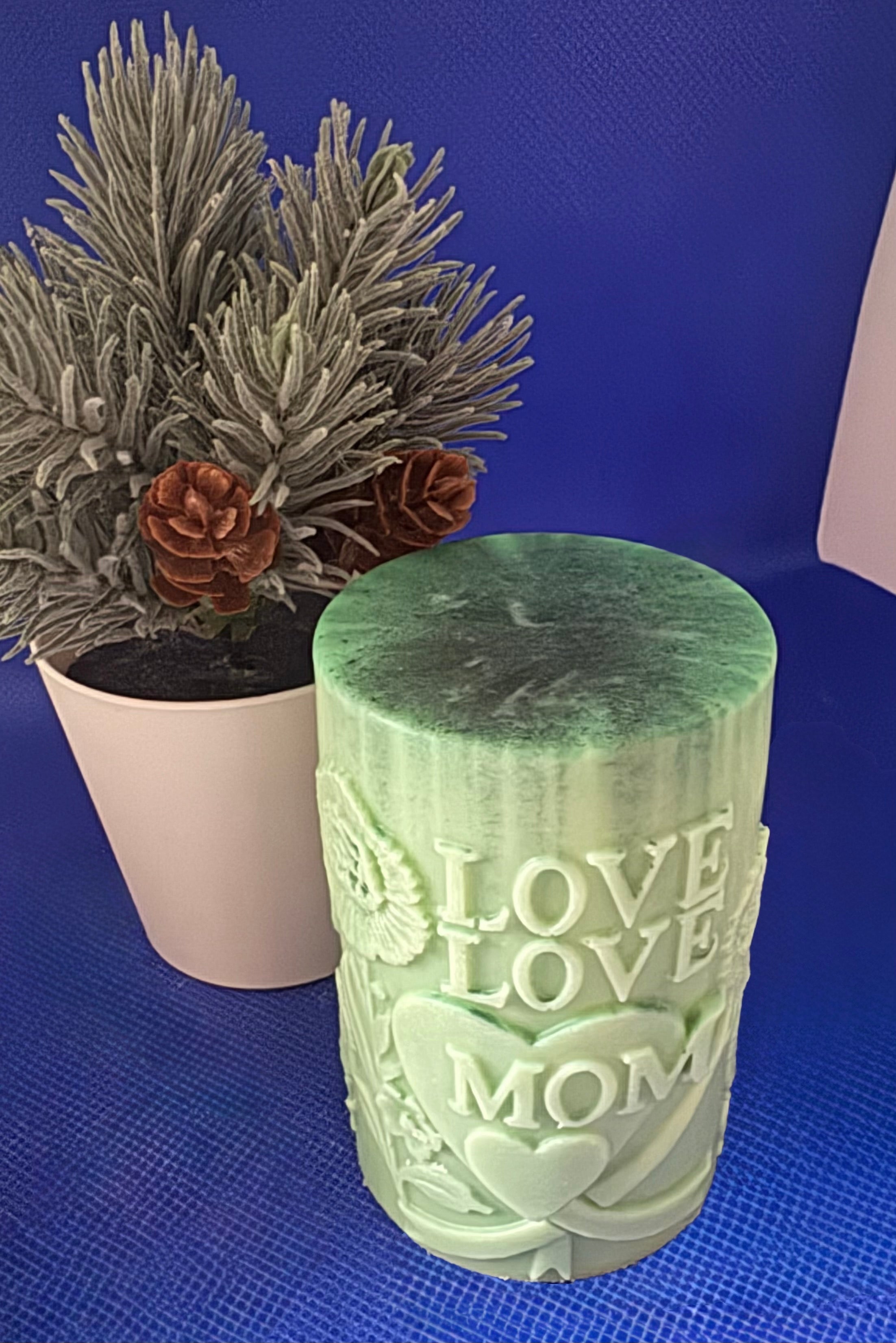 Yojawill Organic Mom and Dad Soy Candle Set Hand Poured