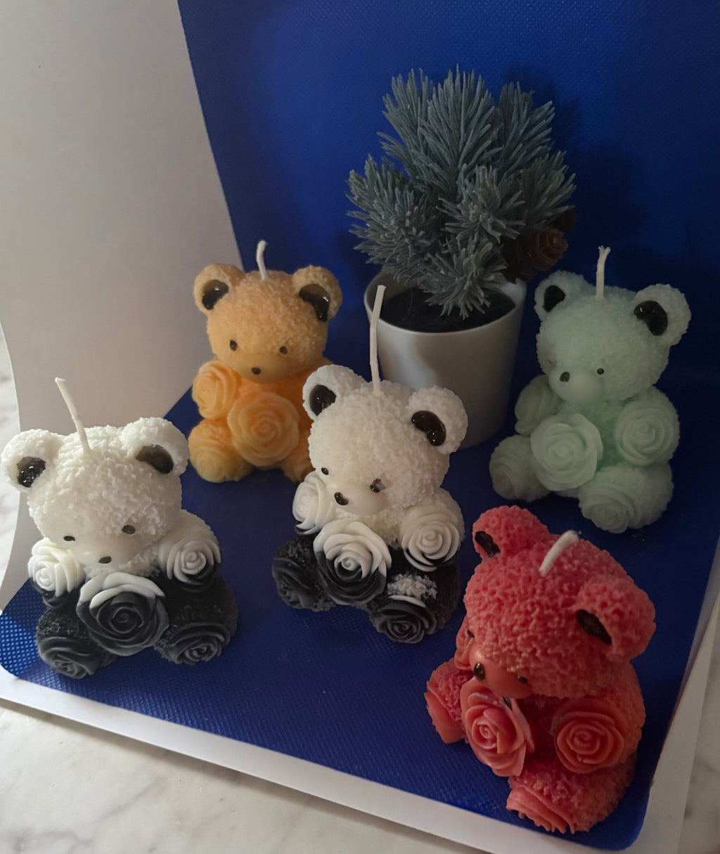 Yojawill Organic Bear My Roses Soy Candle Hand Poured