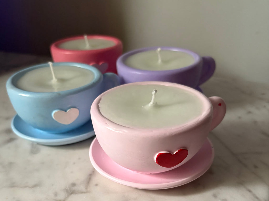 Yojawill Organic Teacups Candles Hand Poured
