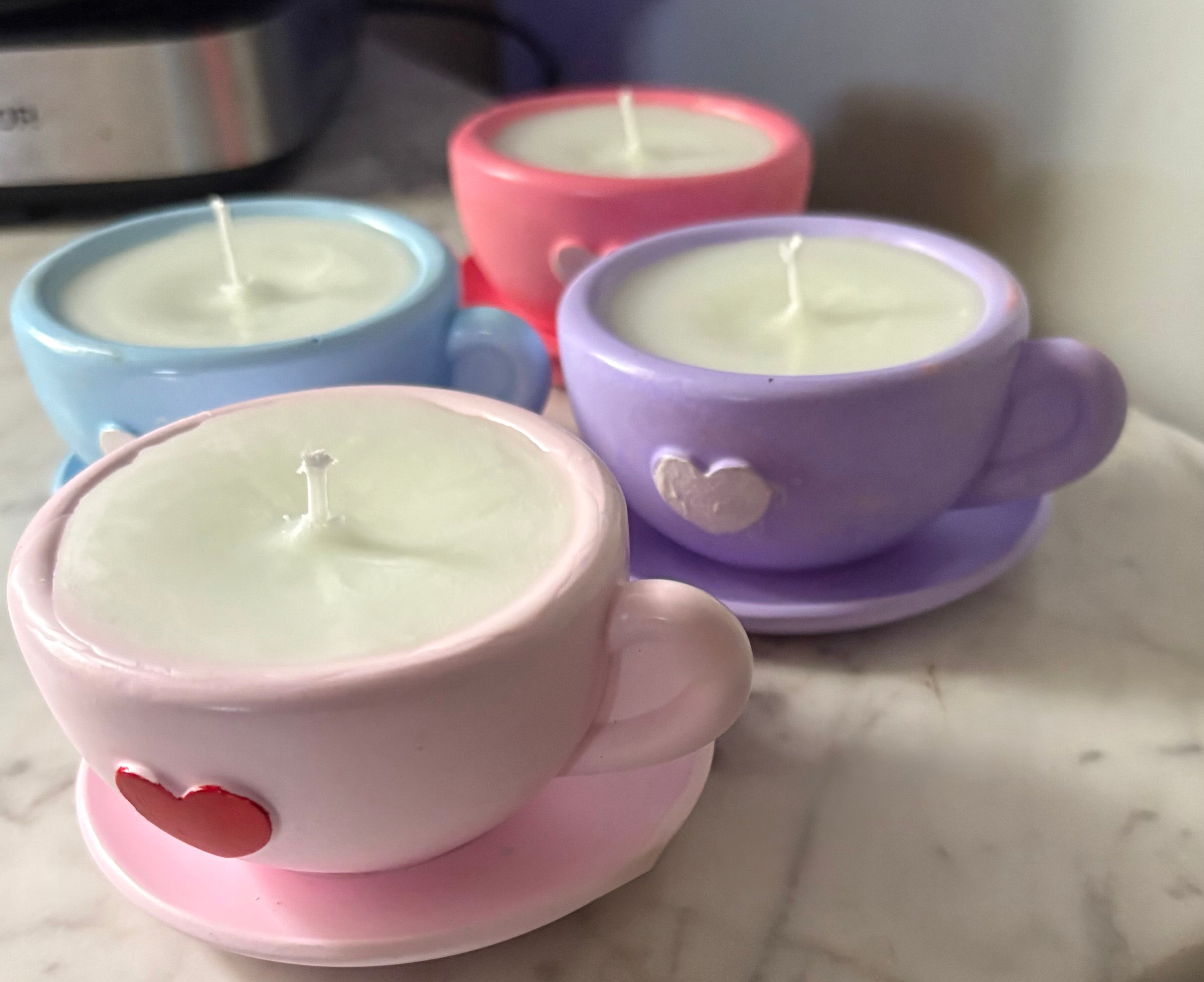 Yojawill Organic Teacups Candles Hand Poured