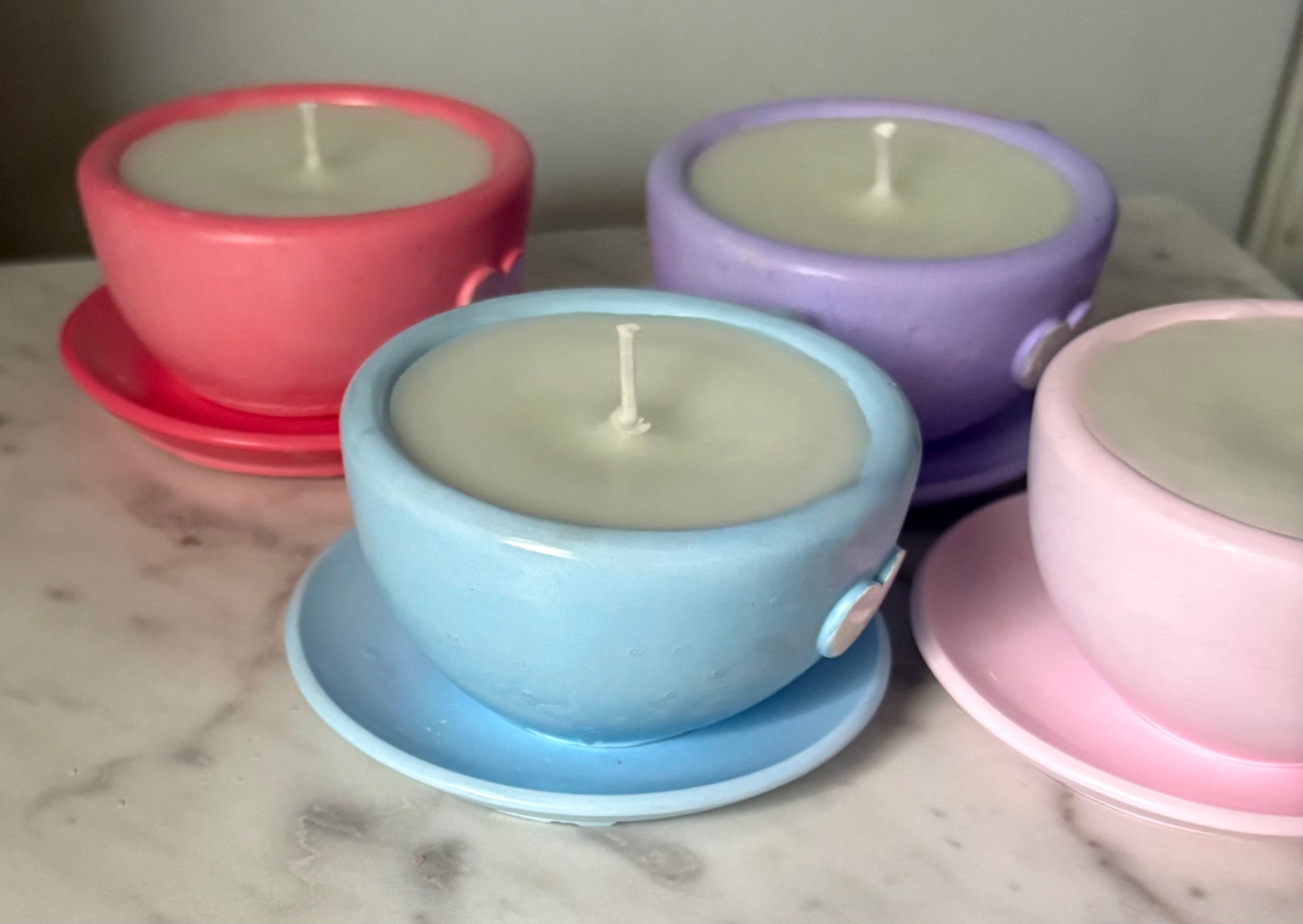 Yojawill Organic Teacups Candles Hand Poured