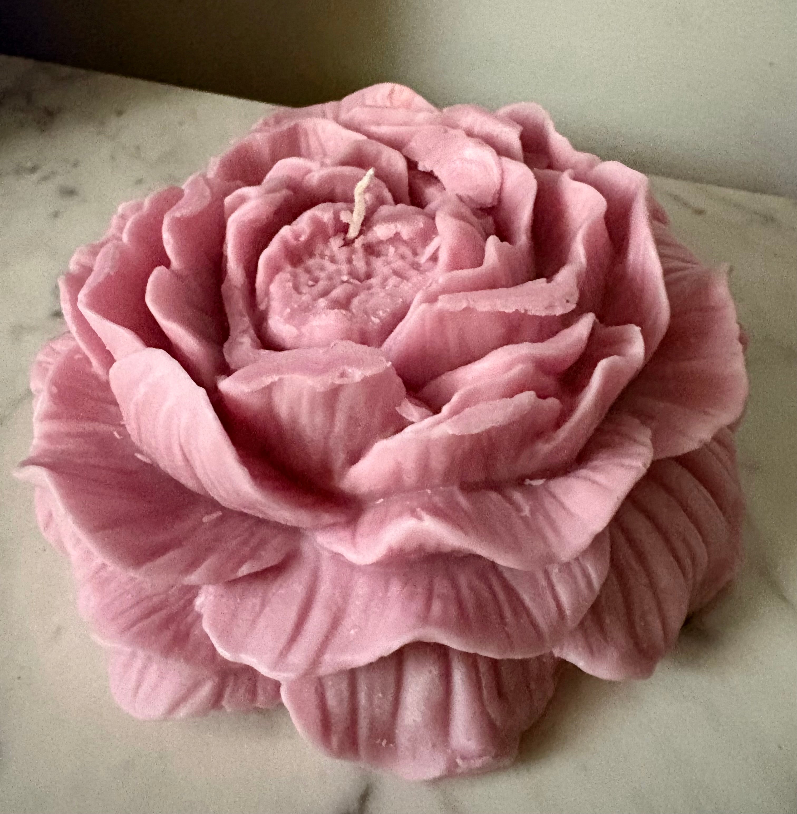 Yojawill Organic Large Mother of a Rose Soy Candle Hand Poured