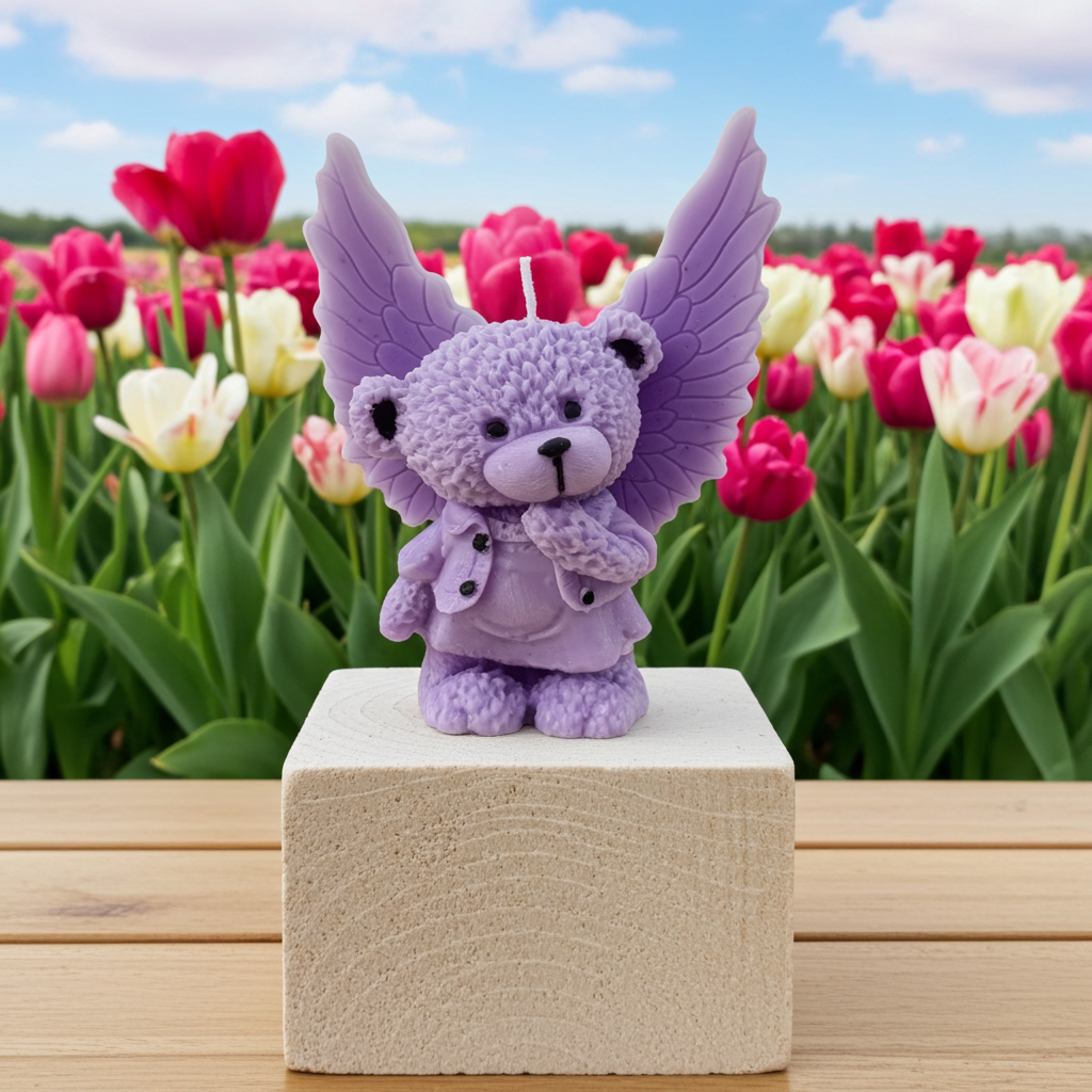 Yojawill Organic Angel bear Soy Candles Hand Poured
