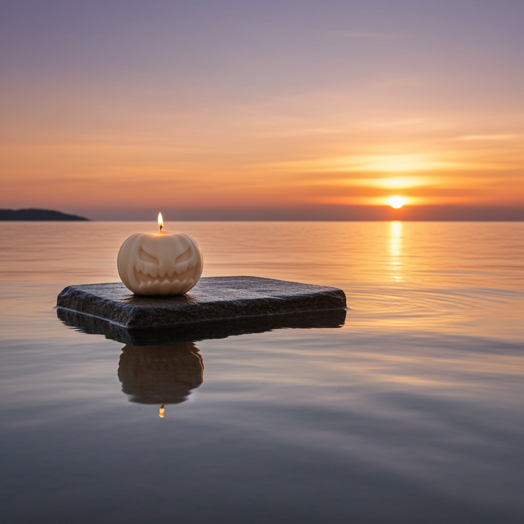 Yojawill Organic Halloween Pumpkin Soy Candle Hand Poured