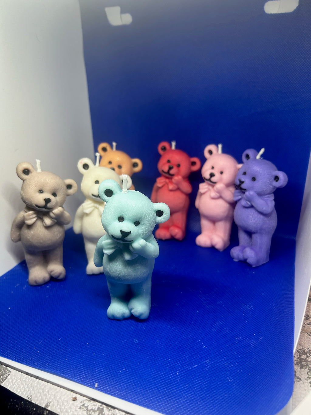 Yojawill Organic Set of 3 Bear Soy Candles Hand Poured