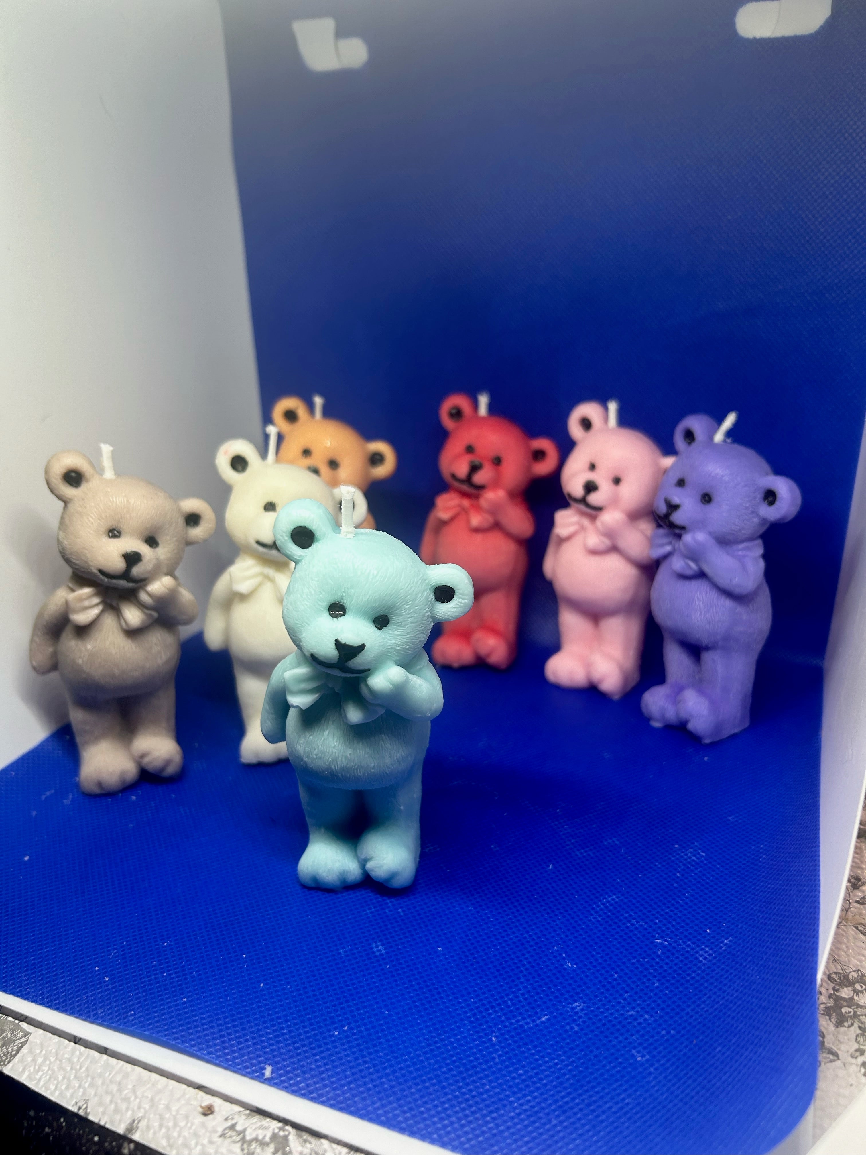 Yojawill Organic Set of 3 Bear Soy Candles Hand Poured