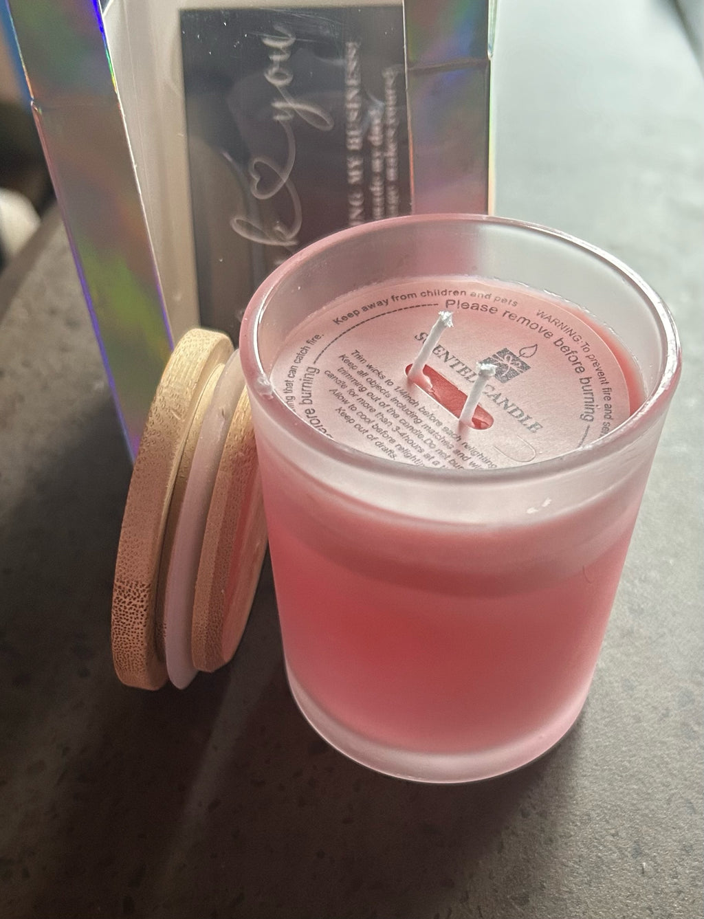 Yojawill Organic Glass Soy Candle Hand Poured