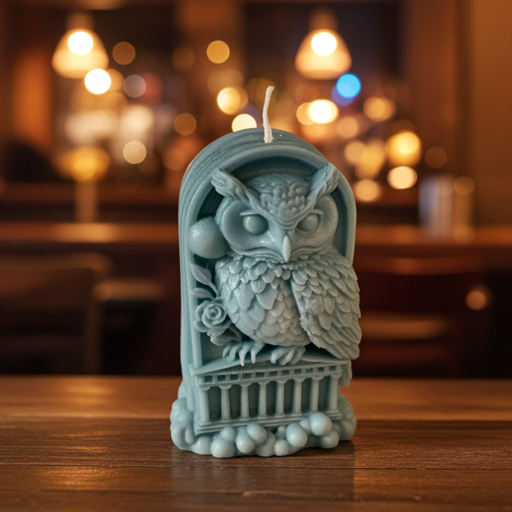 Yojawill Organic Owl Soy Candle Hand Poured