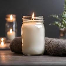 Yojawill Organic Large Mason Jar Soy Candle Hand Poured