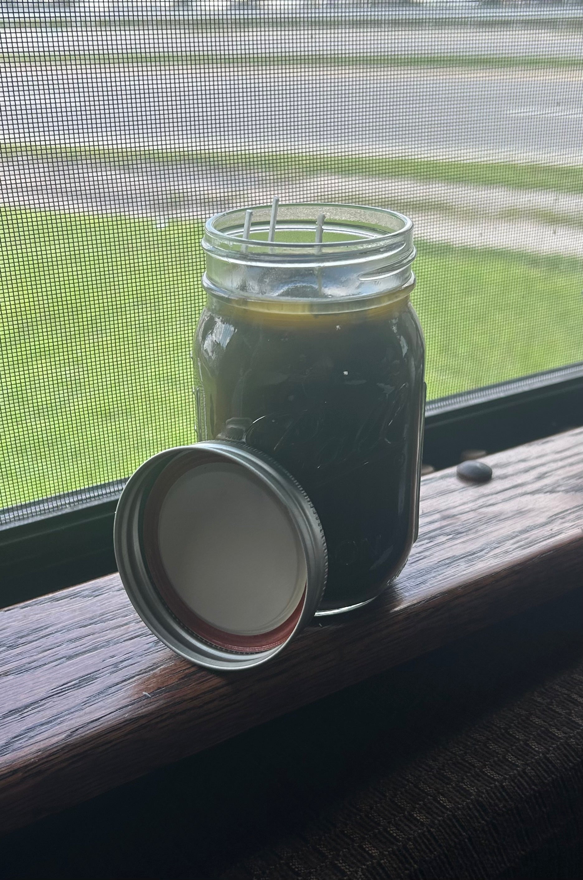 Yojawill Organic Large Mason Jar Soy Candle Hand Poured