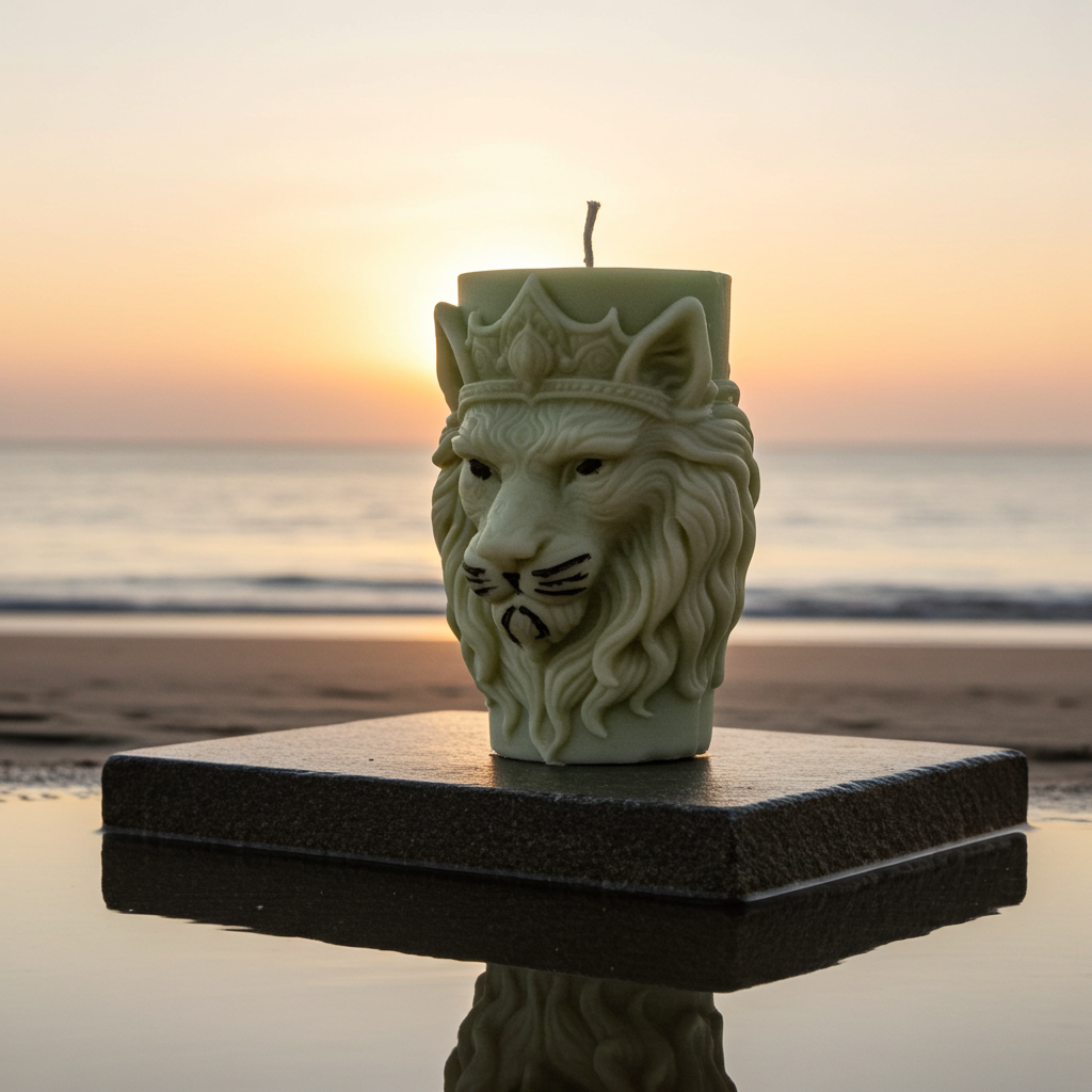 Yojawill Organic Lion Soy Candle Hand Poured