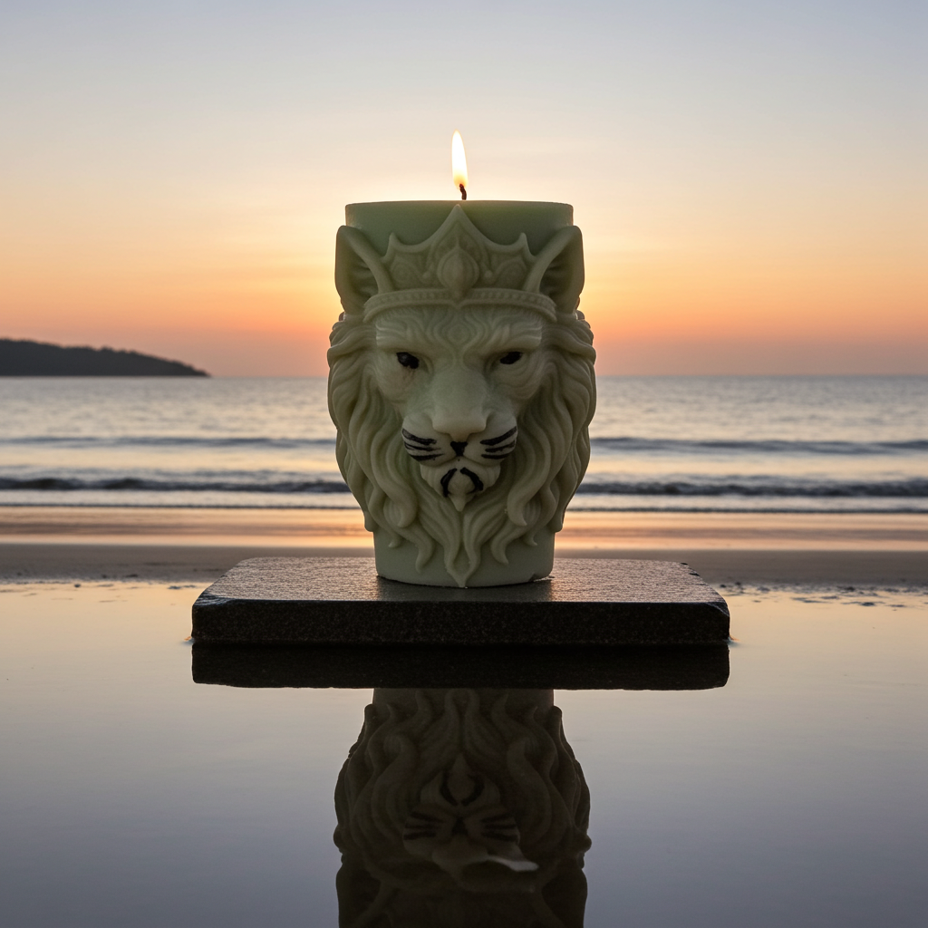 Yojawill Organic Lion Soy Candle Hand Poured