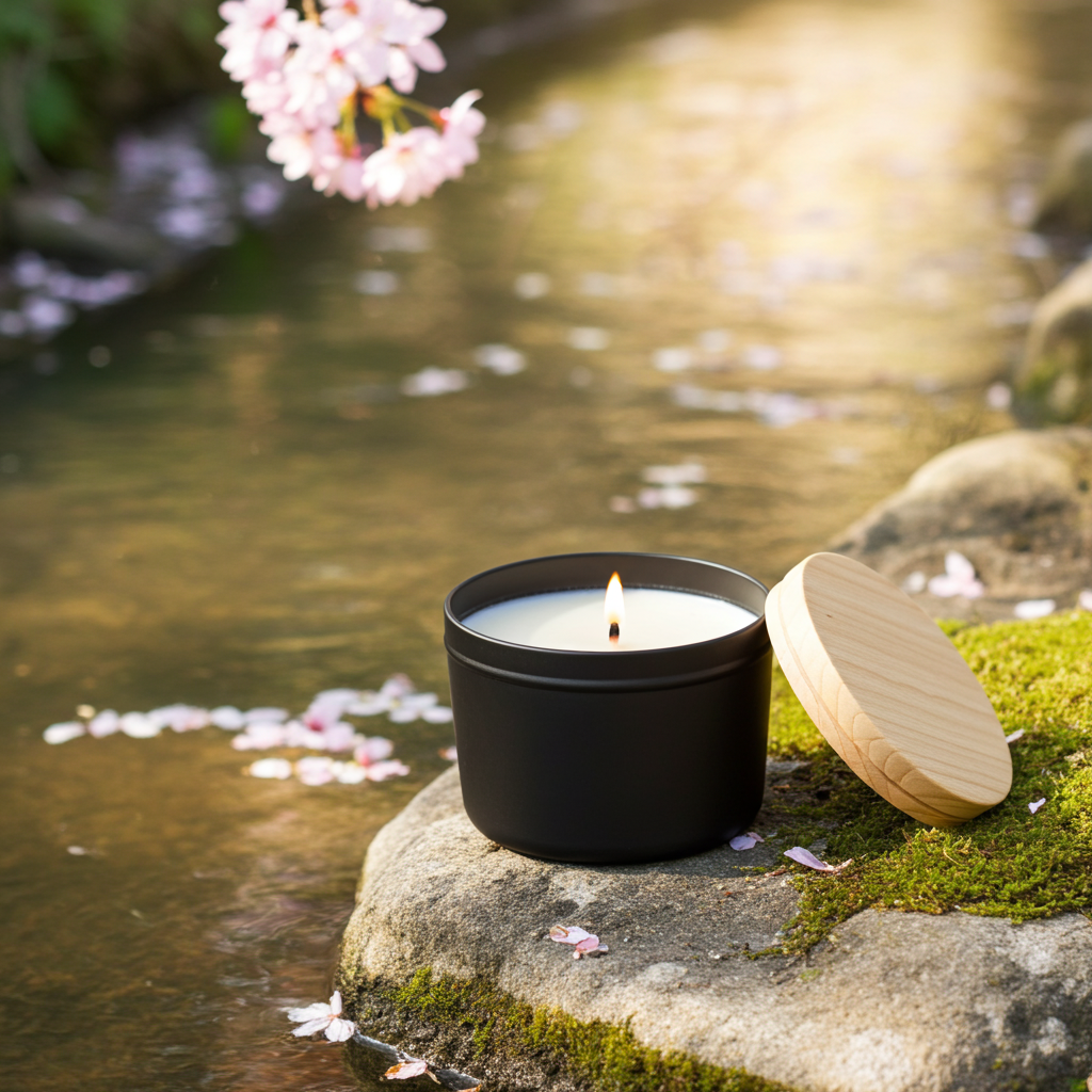 Yojawill Organic Tin Can Soy Candle Hand Poured