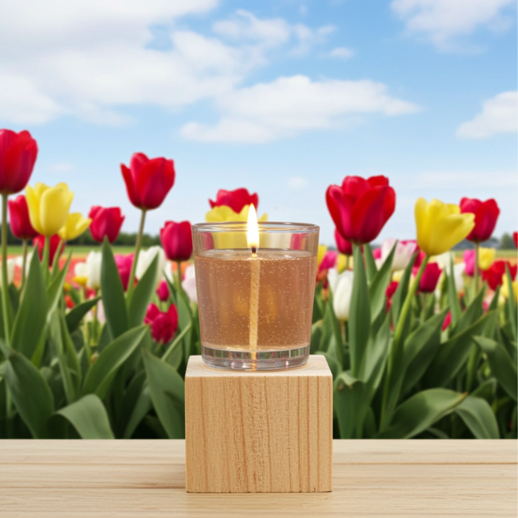 Yojawill Organic Clear Glass Soy Candle Hand Poured