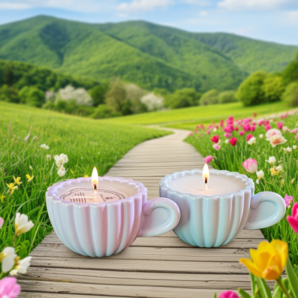 Yojawill Organic Cookie Cup Candles Hand Poured